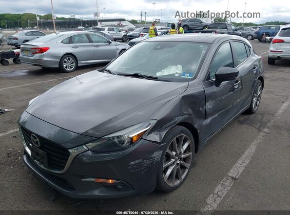 3MZBN1M37JM215682 2018 MAZDA 3 Серый Передняя левая четверть