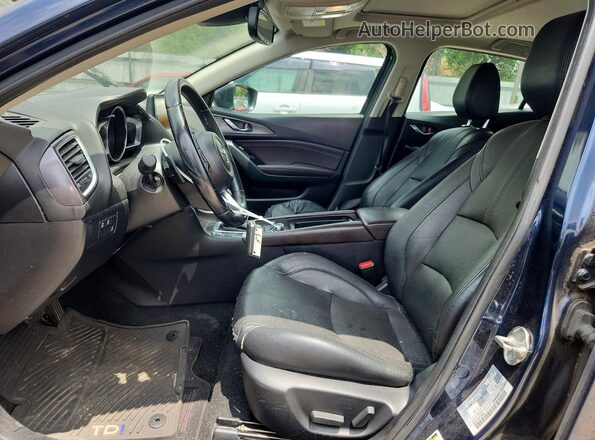 3MZBN1M38HM136662 2017 MAZDA 3 Синий Вид салона спереди