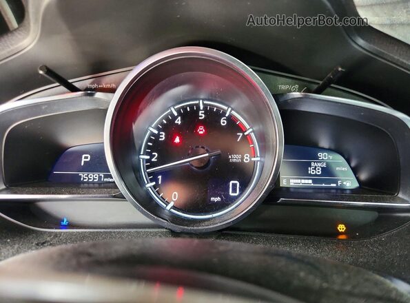 3MZBN1M38HM136662 2017 MAZDA 3 Синий Вид щитка приборов
