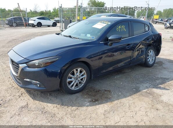 3MZBN1M3XJM162640 2018 MAZDA 3 Blue Vista tres cuartos delantera izquierda