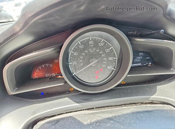 3MZBN1U71HM136859 2017 MAZDA 3 Blue Widok zestawu wskaźników