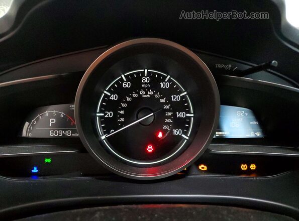 3MZBN1U74JM192817 2018 MAZDA 3 Black Вид щитка приладів