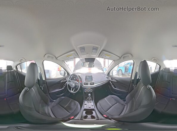 3MZBN1U74JM192817 2018 MAZDA 3 Black Панорамний вид салону 360°