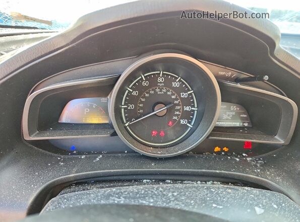 3MZBN1U74JM245791 2018 MAZDA 3 Blue Instrument cluster view