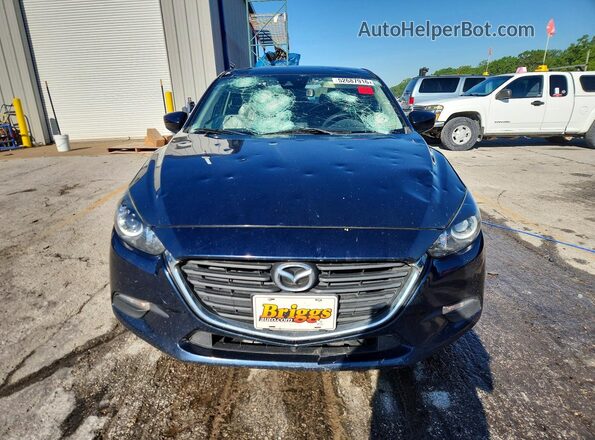 3MZBN1U74JM245791 2018 MAZDA 3 Blue Front view
