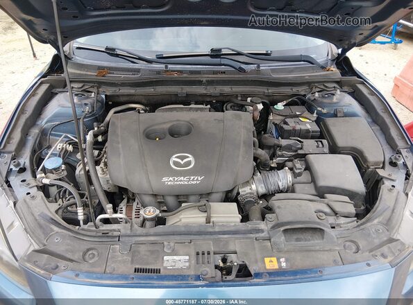 3MZBN1U74JM259593 2018 MAZDA 3 Blue Հետևի տեսք