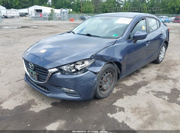 3MZBN1U76HM135058 2017 MAZDA 3 Blue Vista tres cuartos delantera izquierda