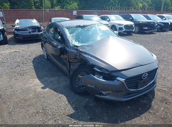 3MZBN1U76JM240382 2018 MAZDA 3 Gray წინა ხედი