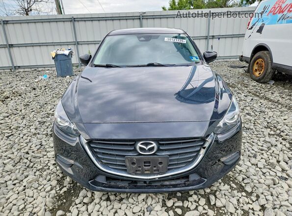 3MZBN1U77JM225938 2018 MAZDA 3 Black Դիմացի տեսք