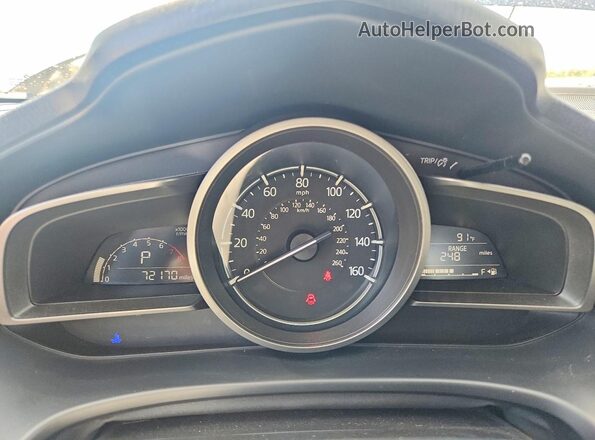 3MZBN1U79HM155336 2017 MAZDA 3 Blue Vista del cuadro de instrumentos