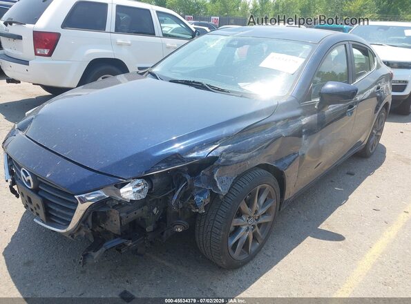 3MZBN1V30JM273437 2018 MAZDA 3 Blue Widok z przodu
