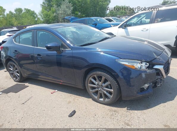3MZBN1V30JM273437 2018 MAZDA 3 Blue Widok wnętrza z tyłu