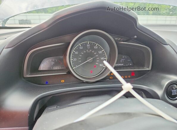 3MZBN1V31JM254976 2018 MAZDA 3 Blue Widok zestawu wskaźników