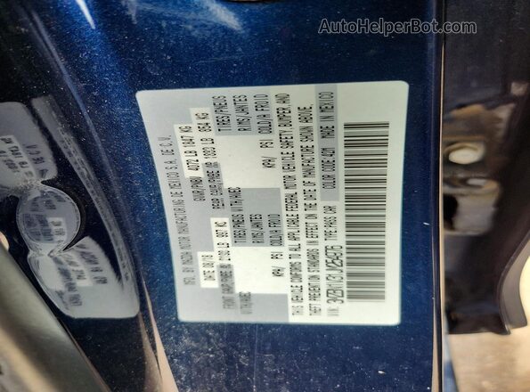 3MZBN1V31JM254976 2018 MAZDA 3 Blue Widok naklejki z numerem VIN