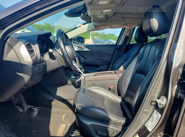 3MZBN1V34JM204606 2018 MAZDA 3 Charcoal Widok wnętrza z przodu