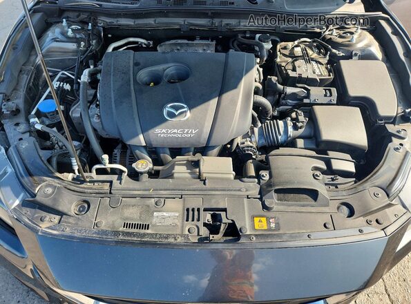 3MZBN1V34JM204606 2018 MAZDA 3 Charcoal Widok wnętrza z tyłu