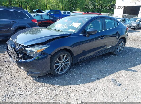 3MZBN1V36JM265519 2018 MAZDA 3 Blue Առջևի ձախ երեք քառորդ տեսարան