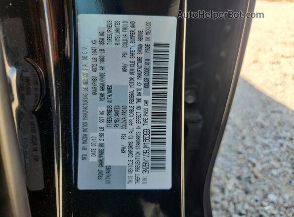 3MZBN1V39JM166399 2018 MAZDA 3 Black Շարժիչի բաժամունքի տեսք