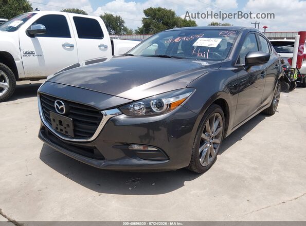 3MZBN1V3XJM174706 2018 MAZDA 3 Gray Առջևի ձախ երեք քառորդ տեսարան