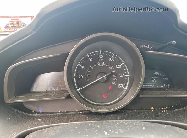 3MZBN1V3XJM179677 2018 MAZDA 3 Blue Instrument cluster view