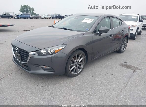 3MZBN1V3XJM223175 2018 MAZDA 3 Gray Przód lewy