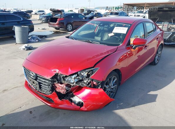 3MZBN1V3XJM244429 2018 MAZDA 3 Красный Передняя левая четверть