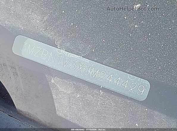 3MZBN1V3XJM244429 2018 MAZDA 3 Красный 