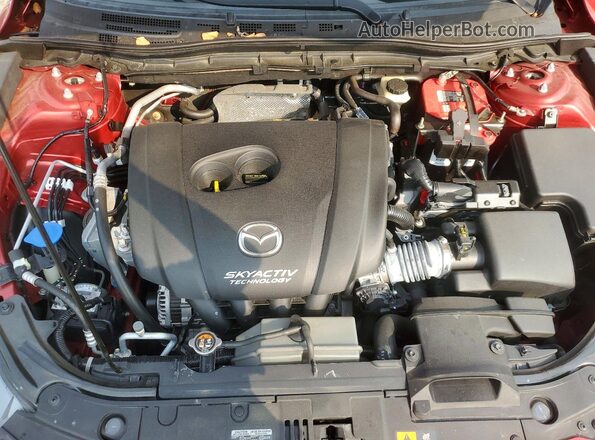3MZBN1V71HM100488 2017 MAZDA 3 Red Vista interior trasera