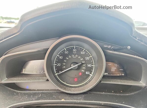 3MZBN1V72HM113931 2017 MAZDA 3 White Instrument cluster view