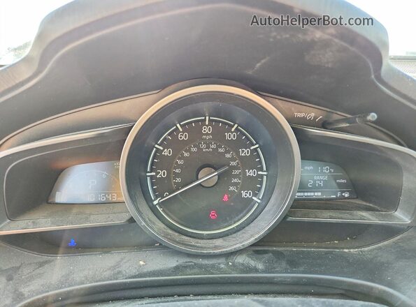3MZBN1V73HM130334 2017 MAZDA 3 Blue Widok zestawu wskaźników