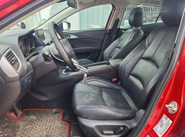 3MZBN1V74HM114403 2017 MAZDA 3 Красный Вид салона спереди