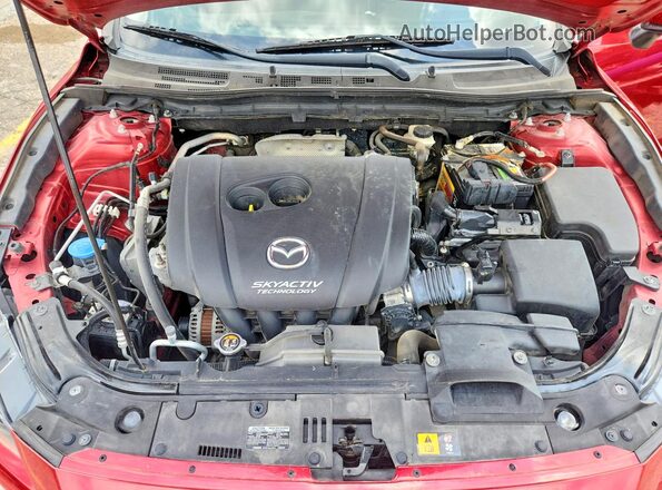 3MZBN1V74HM114403 2017 MAZDA 3 Красный Вид задней части салона