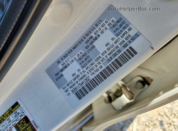 3MZBN1V75HM123627 2017 MAZDA 3 Белый Вид подкапотного пространства