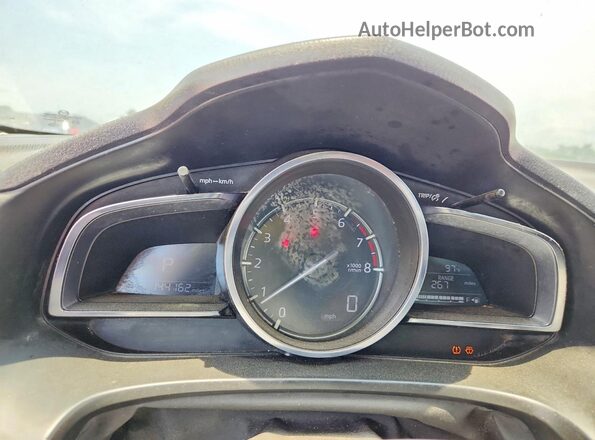 3MZBN1W31JM210653 2018 MAZDA 3 Black Instrument cluster view
