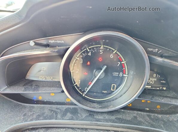 3MZBN1W32JM210791 2018 MAZDA 3 Blue Widok zestawu wskaźników