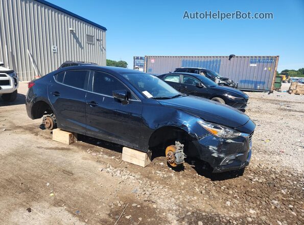 3MZBN1W32JM210791 2018 MAZDA 3 Blue Widok naklejki z numerem VIN