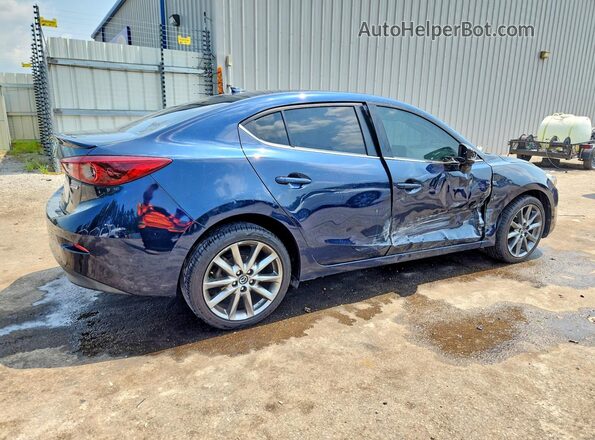 3MZBN1W34JM218620 2018 MAZDA 3 Blue Tył prawy