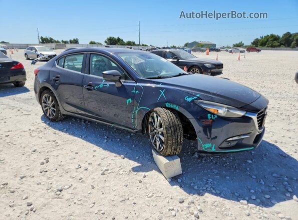 3MZBN1W37JM175634 2018 MAZDA 3 Синий Передняя правая четверть