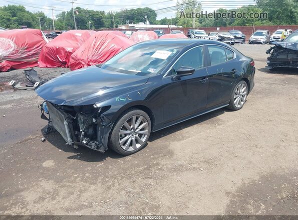 3MZBPAAL0KM105282 2019 MAZDA 3 Черный Передняя левая четверть