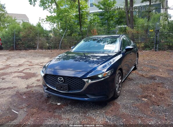 3MZBPAAL7MM203969 2021 MAZDA 3 Dark Blue წინა მარცხენა ხედი სამი მეოთხედიდან