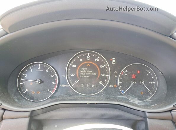 3MZBPAAM6PM376587 2023 MAZDA 3 White Vista del cuadro de instrumentos