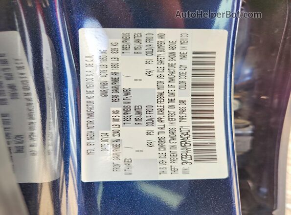 3MZBPAAM6RM434071 2024 MAZDA 3 Blue Вид підкапотного простору