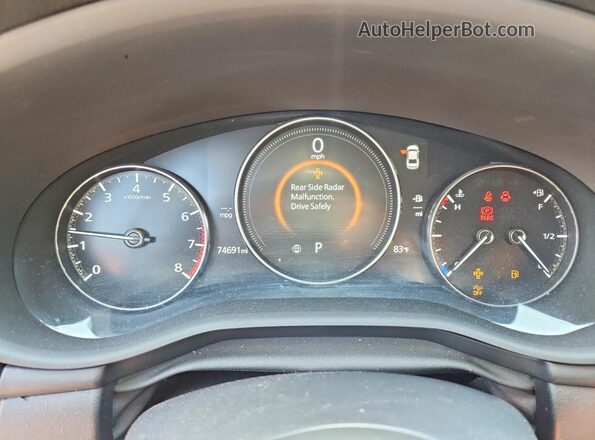 3MZBPABL1MM250672 2021 MAZDA 3 Blue ხელსაწყოთა პანელის ხედი