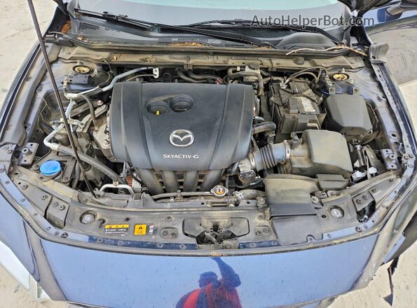 3MZBPABL3NM300246 2022 MAZDA 3 Blue Widok wnętrza z tyłu