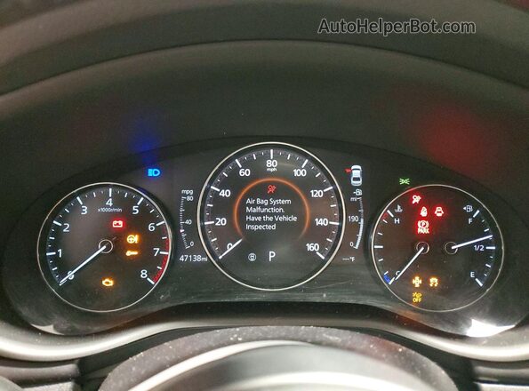3MZBPABL7NM314165 2022 MAZDA 3 White Widok zestawu wskaźników