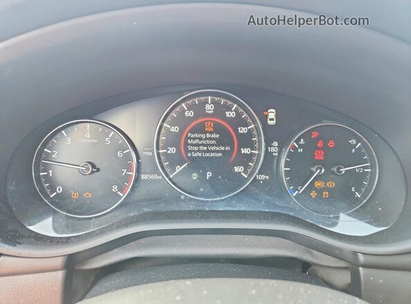 3MZBPABM1PM359629 2023 MAZDA 3 Желто-коричневый Вид щитка приборов