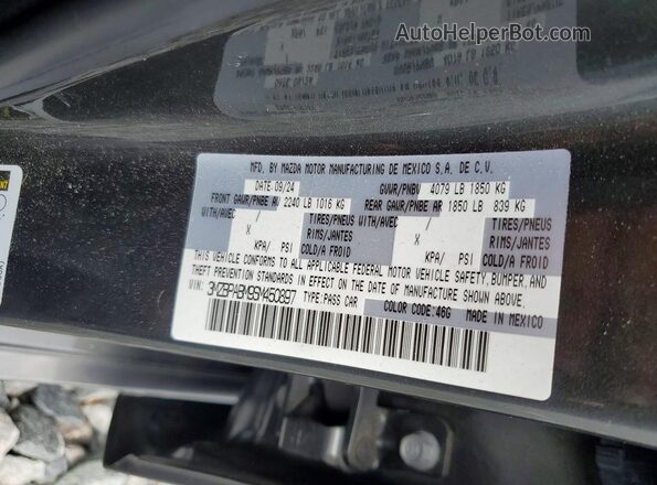 3MZBPABM9SM450897 2025 MAZDA 3 Black Շարժիչի բաժամունքի տեսք