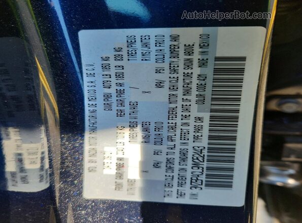 3MZBPACL9MM252443 2021 MAZDA 3 Blue Vista del compartimento del motor