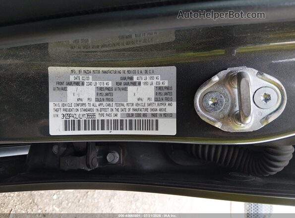 3MZBPACLXLM135565 2020 MAZDA 3 Серый Панорамный вид салона 360°