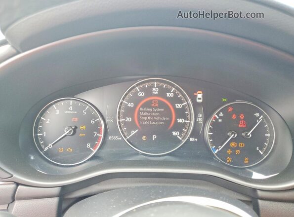 3MZBPACM0RM429283 2024 MAZDA 3 Blue Instrument cluster view